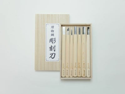 刃物鋼彫刻刀 7本組セット | 道刃物工業株式会社