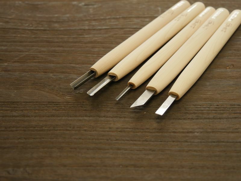 ハイス彫刻刀 5本組セット | 道刃物工業株式会社