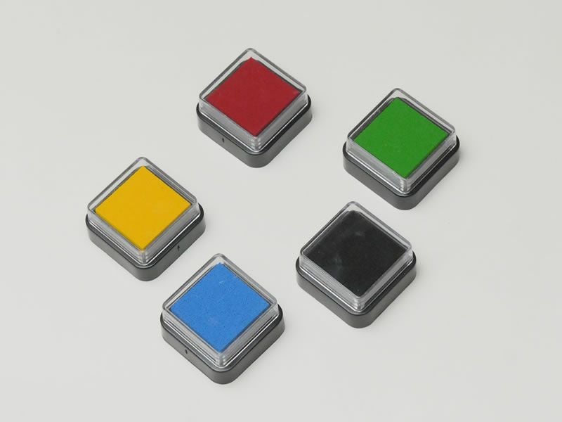 ラビースタンプ　5色セット （赤ねりけし付き）