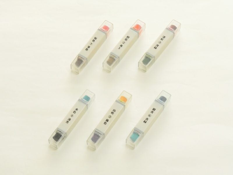 スティックスタンプ　6本（12色）セット （赤ねりけし付き）