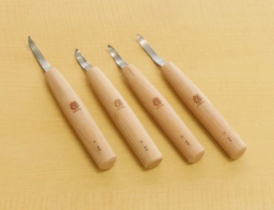 木彫のみ10本組 木箱入り | 道刃物工業株式会社